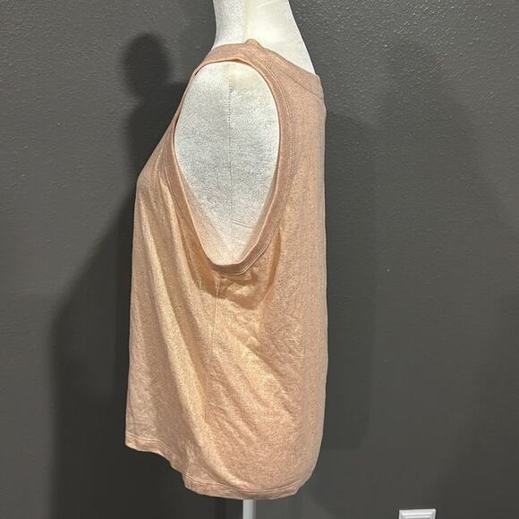 Express V Neck Shimmery Relaxed Fit Tank Top L NWT - Picture 3 of 6